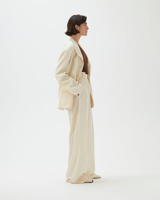 Sloane Jacket Viscose Twill Off-White