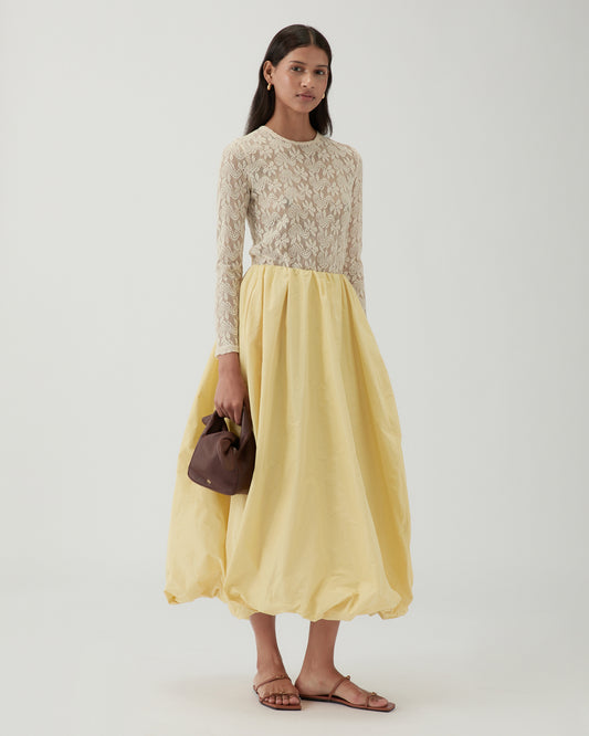 Flora Skirt Taffeta Yellow
