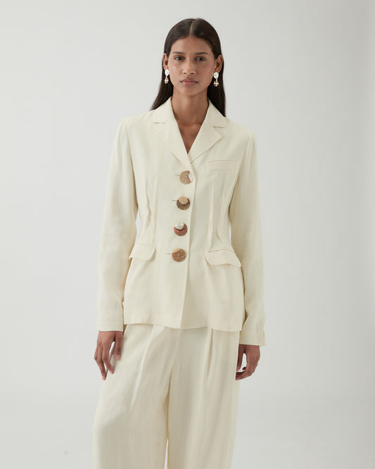 Etta Jacket Viscose Off-White