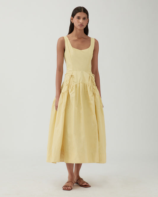 Erica Dress Taffeta Yellow