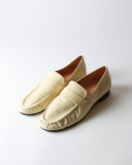 Ruched Loafer Leather Butter