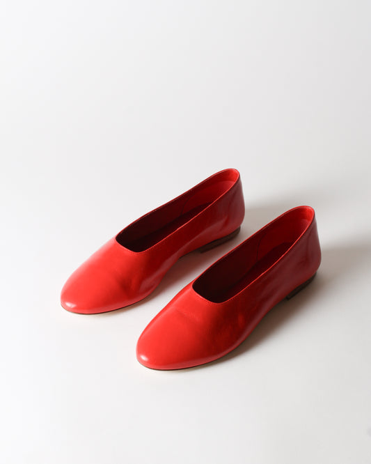 Soft Flat Leather Rosso
