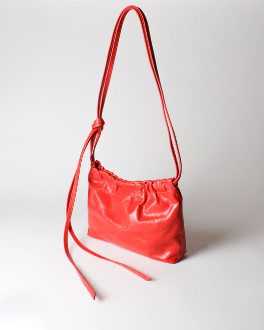 Camila Crossbody Tote Leather Rosso