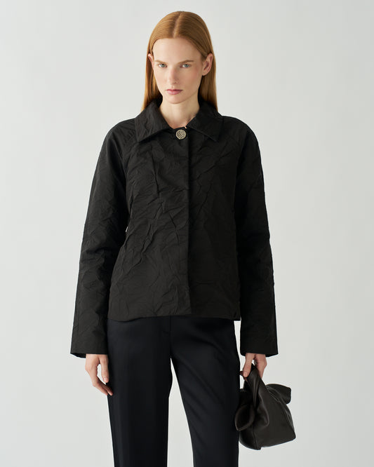 Paola Jacket Cotton Crush Black