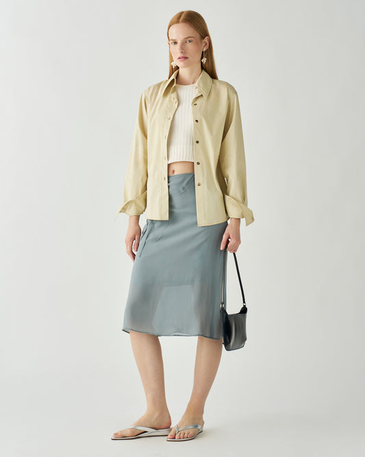 Robyn Shirt Cotton Poplin Butter