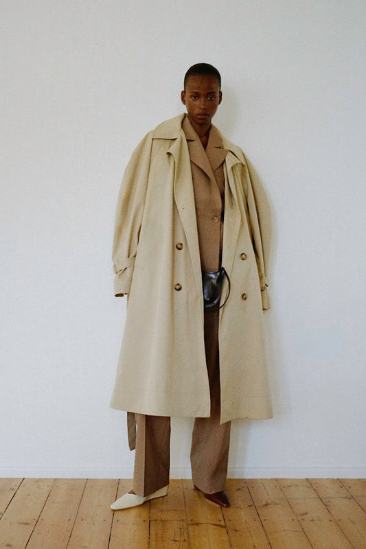 Romy Trenchcoat Cotton Twill Beige